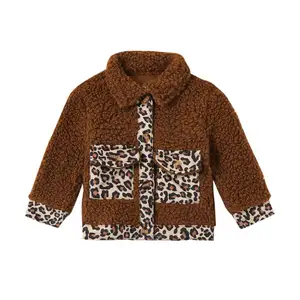 OEM Supplier Toddler Baby Girl Zip Up Long Sleeve Sherpa Fleece Jacket Outerwear Clothes Baby Boy Fleece Coat