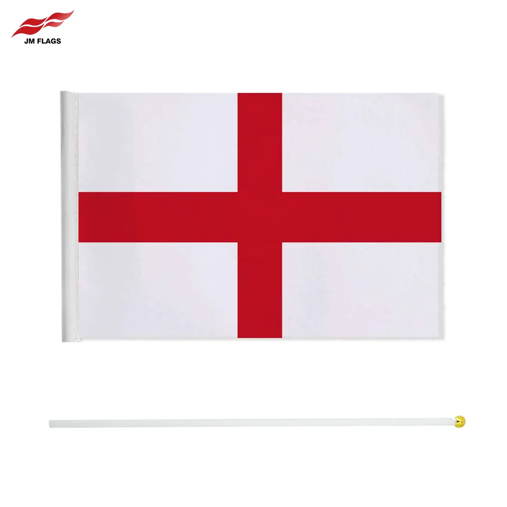 โรงงานความแข็งแกร่งอังกฤษเสาธงมือถือ 30*45 ซม. อังกฤษขายส่งธงคลิ้งมือ