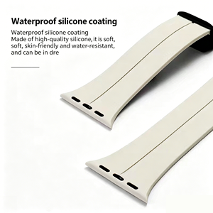 Correa de Silicona para Reloj Inteligente HUANLONG de 38/40/41 mm y 42/44/45/49 mm, Correa Transpirable con Hebilla Magnética Plegable - Product Image 3