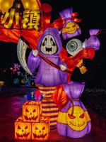 Festival de haute qualité lanterne Animatronic modèle Halloween citrouille allumer squelette citrouilles lumières LED décorations d'halloween