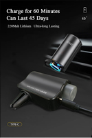 Meilleure Vente Mini Diffuseur d'Arômes Portable pour Voiture, Rechargeable USB, Clip de Ventilation, Écologique, Métal, Installation sur Table, Batterie 1 An