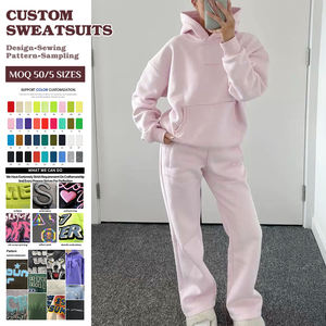 Conjunto Deportivo Personalizado Vintage con Pedrería, Logotipo de Impresión de Silicona de Alta Calidad, Ropa Deportiva para Mujer, Conjunto de 2 Piezas para Entrenamiento y Jogging - Product Image 1