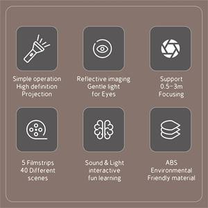 XDT Story Machine, Proyector de Juguetes Educativos Sensoriales Musicales con IA Interactiva, Unisex, Plástico ABS, Alimentado por Batería de Litio, 0-24 Meses - Product Image 5