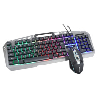 Vente d'usine SUNROSE T28 ensemble clavier et souris mécaniques de jeu filaire Design ergonomique 1600 DPI éclairage LED ABS