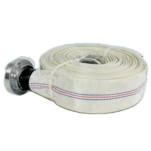 Tuyau d'incendie de 2,5 pouces, blanc, renforcé de fibre de verre, durable, avec bordure cousue, équipement de lutte contre l'incendie - Product Image 5
