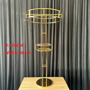 Goud Metalen Bloem Stand Vaas Bruiloft Decoratie Tafel Middelpunt Gouden Bloem Display Rek Metalen Boog Bruiloft Evenement Onderdeel Decor - Product Image 2