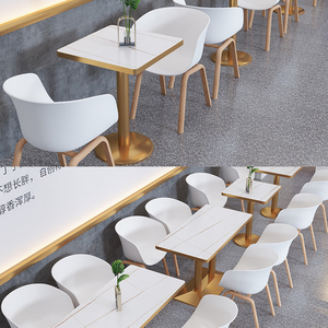 Juego de Muebles de Comedor Modernos y de Lujo para Restaurante, Sillas y Mesas para Hotel, Apartamento, Restaurante, Sillas y Mesas de Metal y Madera - Product Image 6