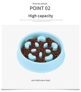 Mangkuk anjing pemberi makan lambat ramah lingkungan kualitas tinggi mangkuk hewan peliharaan plastik antiselip untuk makan mudah - Product Image 5