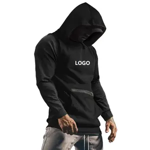 US Size Causal Sweatshirt Hoodies Reiß verschluss Tasche Langarm Pullover Streetwear Solid Color Sport Kapuzen pullover