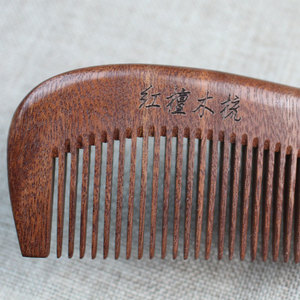 Red Sandalwood Comb With Handle Handcrafted Wooden Hair Comb For Daily Use And Gifting Ethnic Style Spring 2023 - Product Image 3