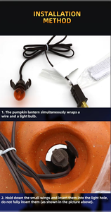 Kunstmatige schuimplastic pompoenen Halloween Thanksgiving herfstdecoratie buitenbeveiliging voordeur huisdecoratie - Product Image 3