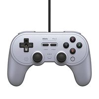 Controlador con Cable 8BitDo Pro 2, Motor de Vibración, Botón Turbo, Giroscopio de Seis Ejes para / Lite Windows 10 Android