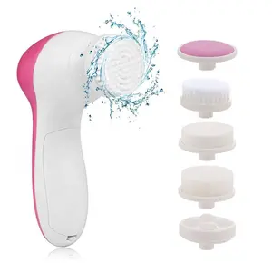 Escova de limpeza facial de silicone sônica, máquina para limpeza facial