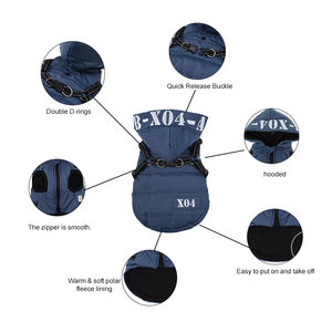 Moda Luxo Designer <span class=keywords><strong>Dog</strong></span> Clothing - Thick Down Jacket Adequado para cães de pequeno e médio porte para a temporada de inverno - Product Image 4