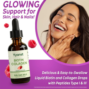OEM/ODM Beauty supplement radiant skin healthy hair strong nails sugar free biotin collagen peptide <b>drops</b> for women - Product Image 4