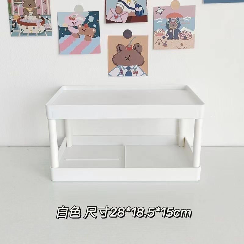 ชั้นวางของสีพื้น [รุ่นอัปเกรดสองชั้น]