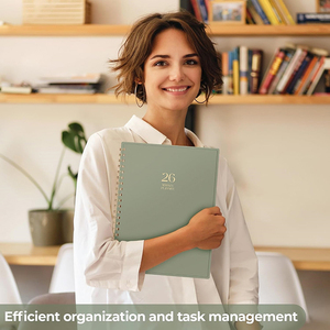 Carnet <span class=keywords><strong>de</strong></span> planification 2026, papier épais, adapté pour le <span class=keywords><strong>travail</strong></span>, l'école, les affaires, les objectifs académiques, couverture incurvée - Product Image 6