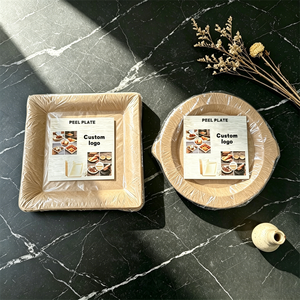Platos de Papel Desechables Reutilizables Biodegradables Cuadrados Resistentes al Agua Aptos para Microondas para <span class=keywords><strong>Lasagna</strong></span> - Product Image 1