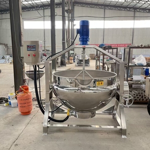 Mini thép không gỉ 50L 100L Áo khoác ấm đun nước kẹo nấu ăn Pan Syrup hơi nước đun sôi Nồi công nghiệp nấu ăn Mixer - Product Image 6