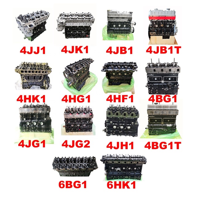 NEW ISUZU Engine 4JJ1 4JK1 4JB1 4JB1T 4JG1 4JG2 4JH1 4HK1 4HG1 4HF1 4BG1 4BG1T 6BG1 6HK1 Long Block for Isuzu Engine Assembly