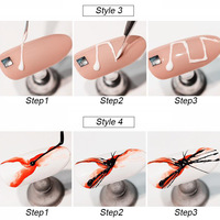 Juego de esmalte de uñas de Gel de pintura de venta directa de fábrica Gel de seda de araña pintura flor seda barniz de uñas creativo Gel de red
