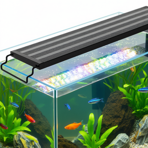 Luz LED para acuario de 36W, espectro completo, extensible de 48-54 pulgadas, con temporizador y regulador de intensidad, para peceras de agua dulce, carcasa de ABS - Product Image 2