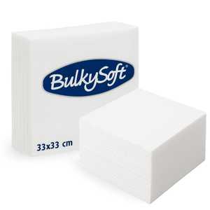 Tovaglioli di Carta Usa e Getta BulkySoft 33x33 Cm Bianchi Morbidi per Uso in Cucina - Product Image 1