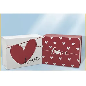 Color Heart Shape Wedding Gift Box Wholesale Perfume Cosmetics Ribbon Gift Box Packaging