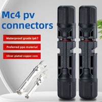 Accessoire de système solaire fabriqué avec précision, connecteur solaire MC4 PV, matériau de classe V0 résistant au feu, adapté aux climats variés