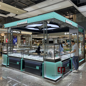 Tủ Trưng Bày Kính <span class=keywords><strong>Kiosk</strong></span> Trang Sức Cao Cấp Tủ Trưng Bày Trang Sức Nhà Máy Tùy Chỉnh Quầy Trưng Bày Trang Sức Bằng Thép Không Gỉ - Product Image 4