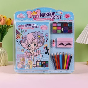 Kids Princess Makeup Painting Coloring Set DIY Creative Art Drawing Kit Educational Craft Toy <strong>for</strong> <strong>Little</strong> <strong>Girls</strong> Party <strong>Gift</strong> - Product Image 1