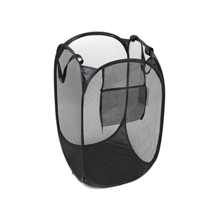 En vente <span class=keywords><strong>Panier</strong></span> à <span class=keywords><strong>linge</strong></span> durable <span class=keywords><strong>Panier</strong></span> en maille <span class=keywords><strong>Panier</strong></span> de rangement <span class=keywords><strong>Panier</strong></span> avec poignée Poche latérale pour le rangement à domicile - Product Image 3