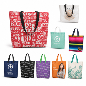 Sac de courses réutilisable en non-tissé laminé grande capacité, sac fourre-tout pour épicerie, logo personnalisé, vente en gros pour supermarchés et détaillants - Product Image 2