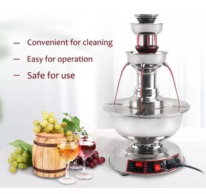 <span class=keywords><strong>Fontaine</strong></span> à vin à trois niveaux 2025 – Machine à cascade populaire pour boissons, jus et vin avec fonction de chauffage - Product Image 6