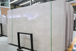 Venta Caliente de Losa de Piedra Caliza Color Crema Beige, Revestimiento de Pared Interior/Exterior Grande, Piedra Natural Pulida y Afilada para Villas - Product Image 4