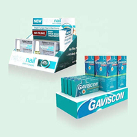 Étalage de comptoir de pharmacie de haute qualité Holidaypac, présentoir en carton pour magasin de détail, boîte d'affichage PDQ, boîte d'affichage pour médicaments et vitamines