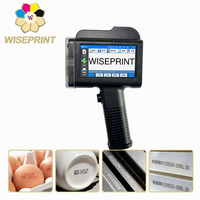 Imprimante jet d'encre portable WISEPRINT 25,4 mm HP-WP254 Pro Mate 600 dpi pour impression de codes-barres et dates de production sur matériaux flexibles