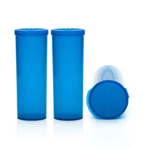 Pop Top Pill Bottle Water Proof Exterior Airtight Medicine Storage Containers Plastic Pop Top Bottle Cone Tube