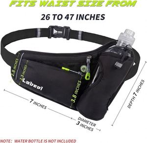 Pack d'échantillons gratuit : ceinture de course sportive avec porte-bouteille et 2 poches zippées pour iPhone, Samsung - Product Image 2