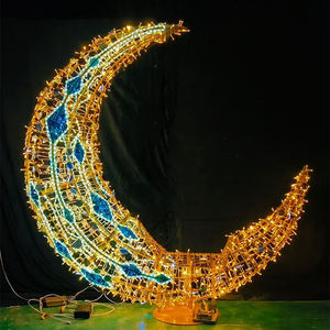 Boda al aire libre Centro comercial Atmósfera Animal de dibujos animados Decoración de Navidad Escultura LED gigante Arco <span class=keywords><strong>Guirnalda</strong></span> Linterna Luz de Navidad - Product Image 6