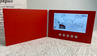 Brochure de carte vidéo DIY Paper Craft 7 pouces écran de moniteur Lcd Brochure vidéo