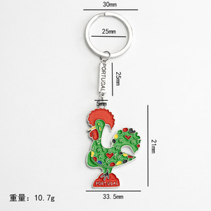 Laminated Gold Rooster Miniature Food Jordan Loops <strong>Japanese</strong> Pendant Charm for Bag Piercings <strong>Jewellery</strong> Making Wholesale Designer - Product Image 5