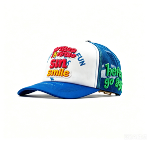 Gorra Trucker Personalizada con Múltiples Parches Thirty One, Bordado 3D en Relieve OEM, Gorra Snapback de Fieltro, Correa de Cuero, Venta al por Mayor, Estilo Urbano - Product Image 3