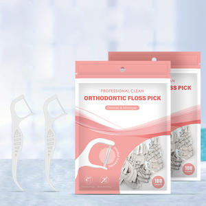 100 Stück Zahnseide Zahnseide Picks Zahnstocher Zähne Stick Zahn reinigung Inter dental bürste Zahnseide Pick - Product Image 1