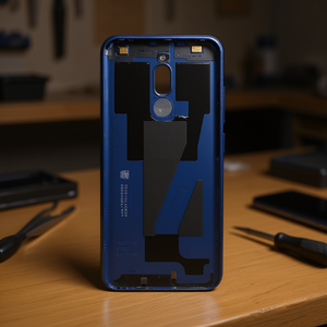 Cover Posteriore Blu in PC Antiurto per Xiaomi Redmi 8, Scocca Sostitutiva - Product Image 3