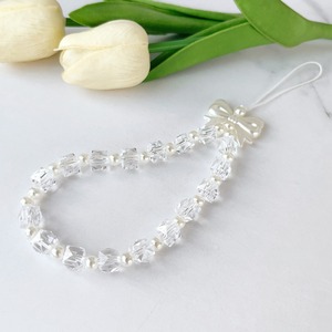 Charme de téléphone élégant en cristal acrylique avec nœud papillon, <span class=keywords><strong>bijoux</strong></span>, cordon, bracelet, porte-clés anti-perte, pendentif Fntech 15cm - Product Image 3