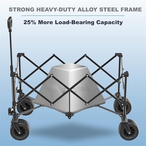 Camper Outdoor <b>Foldable</b> <b>Trolley</b> Children Can Sit or Lie Down Picnic Wagon - Product Image 4