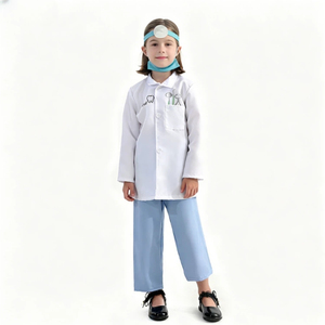 Disfraz de Dentista para Niños, Bata de Laboratorio Blanca Unisex, Traje de Juego de Roles para Niños para Actuaciones en el Jardín de Infancia - Product Image 2