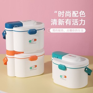 Kit Médico MediCare, Caja de Almacenamiento de Plástico Portátil de Gran Capacidad con Hebilla Giratoria de Doble Capa para Uso Doméstico - Product Image 2