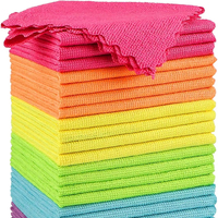 Paño de Limpieza de Microfibra de Poliamida de Lujo, Colorido, Reutilizable, Sin Pelusas, Multiusos para Cocina, Hogar y Auto